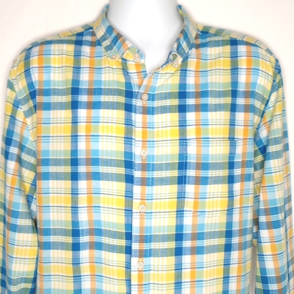 Crown & Ivy Men's Plaid / Check Long Sleeve Casual Button Down Shirt XXL - Picture 1 of 10